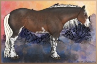 Horse Color:Liver Chestnut Mushroom  and Liver Chestnut Mushroom Sabino 