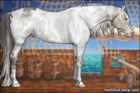 Horse Color:White Spotted Liver Red Dun Ice Sabino