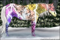 Horse Color:Silver Classic Champagne Ice Pearl Dun Splash