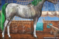 Horse Color:Painted Nacre Silver Buckskin Ice Onyx Sabino Tobiano