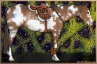 Horse Color:White Spotted Liver Chestnut Frame Rabicano 