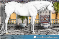 Horse Color:Gray Platinum Sable Cream Champagne Sabino 