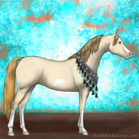 Horse Color:Gold Champagne Roan Dun Splash Frame Rabicano 