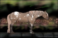 Horse Color:Painted White Spotted Silver Brown Dun Varnish 