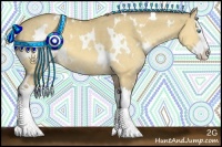 Horse Color:White Spotted Silver Amber Cream Champagne Dun Splash