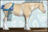 Horse Color:White Spotted Silver Classic Champagne Dun 