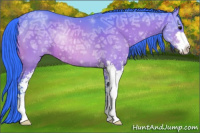 Horse Color:Watercolor Brown Ice Sabino 