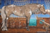 Horse Color:White Spotted Silver Brown Ice Dun