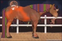 Horse Color:Painted Chestnut Varnish 