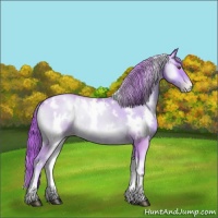 Horse Color:Watercolor White Spotted Liver Red Onyx Pearl