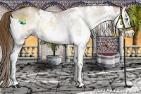 Horse Color:White Spotted Liver Red Onyx Pearl Splash Rabicano 