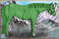 Horse Color:Watercolor Black Ice 