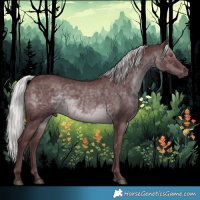 Horse Color:Chocolate Silver Black Chinchilla 