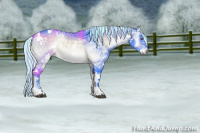 Horse Color:Painted Watercolor White Spotted Silver Brown Chinchilla Ice Onyx Sabino 