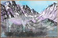 Horse Color:Painted Watercolor White Spotted Silver Brown Ice