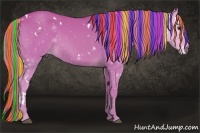 Horse Color:Painted Watercolor White Spotted Chestnut 