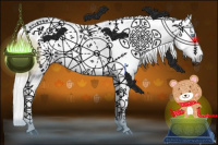 Horse Color:Gray Nacre Buckskin Pearl Dun Sabino Rabicano 