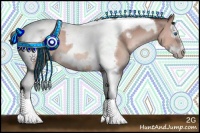 Horse Color:Sable Champagne Splash Tobiano Frame