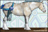 Horse Color:White Spotted Bay Roan Dun Splash