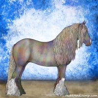 Horse Color:Nacre Silver Black Rabicano