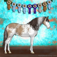 Horse Color:White Spotted Classic Champagne 