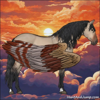 Horse Color:Bay Roan Dun 