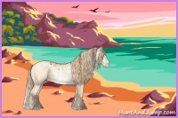 Horse Color:Brown Sabino Splash and Buckskin Pearl Sabino Frame