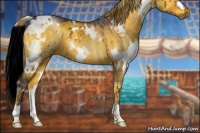 Horse Color:White Spotted Silver Buckskin Onyx 