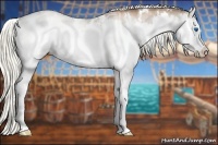 Horse Color:White Spotted Liver Red Dun Ice Pearl Splash Rabicano