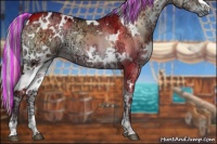Horse Color:Painted White Spotted Silver Brown Ice Onyx