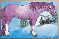 Horse Color:Watercolor Chestnut Rabicano 