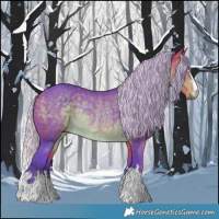 Horse Color:Watercolor Silver Buckskin Rabicano 