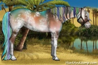 Horse Color:Painted White Spotted Liver Red Onyx 