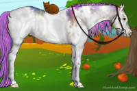 Horse Color:Painted Watercolor White Spotted Brown Onyx Sabino Brindle 