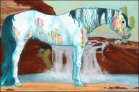 Horse Color:Gray Thunderstruck Bay Ice Tobiano