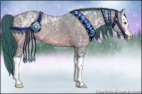 Horse Color:Watercolor Bay Ice Splash