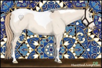 Horse Color:Perlino Dun Sabino Tobiano