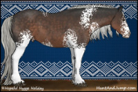 Horse Color:White Spotted Liver Chestnut Mushroom 