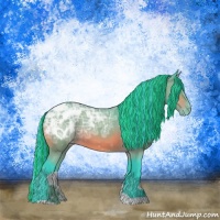 Horse Color:Painted Watercolor Brown Ice Blanket 