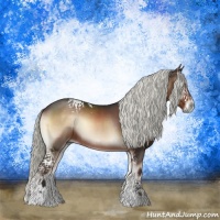 Horse Color:White Spotted Liver Red Onyx Mushroom Rabicano 