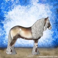 Horse Color:White Spotted Liver Red Onyx Mushroom Rabicano