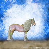 Horse Color:Watercolor White Spotted Chocolate Silver Brown Onyx