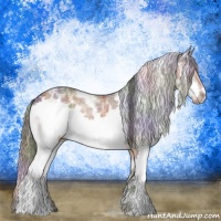 Horse Color:Nacre Buckskin Ice Sabino Frame Rabicano