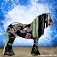 Horse Color:Watercolor Buckskin Sabino Splash