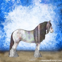 Horse Color:Nacre Liver Red Dun Ice Onyx Tobiano 