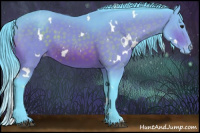 Horse Color:Watercolor White Spotted Brown Appaloosa 
