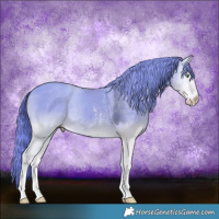 Horse Color:Smoky Creme Onyx Mushroom Sabino Rabicano