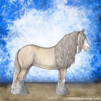 Horse Color:Gold Champagne Dun Mushroom Sabino Splash Rabicano Brindle