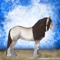 Horse Color:Classic Champagne Onyx Mushroom Sabino Brindle
