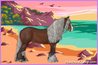 Horse Color:Silver Brown Sabino 